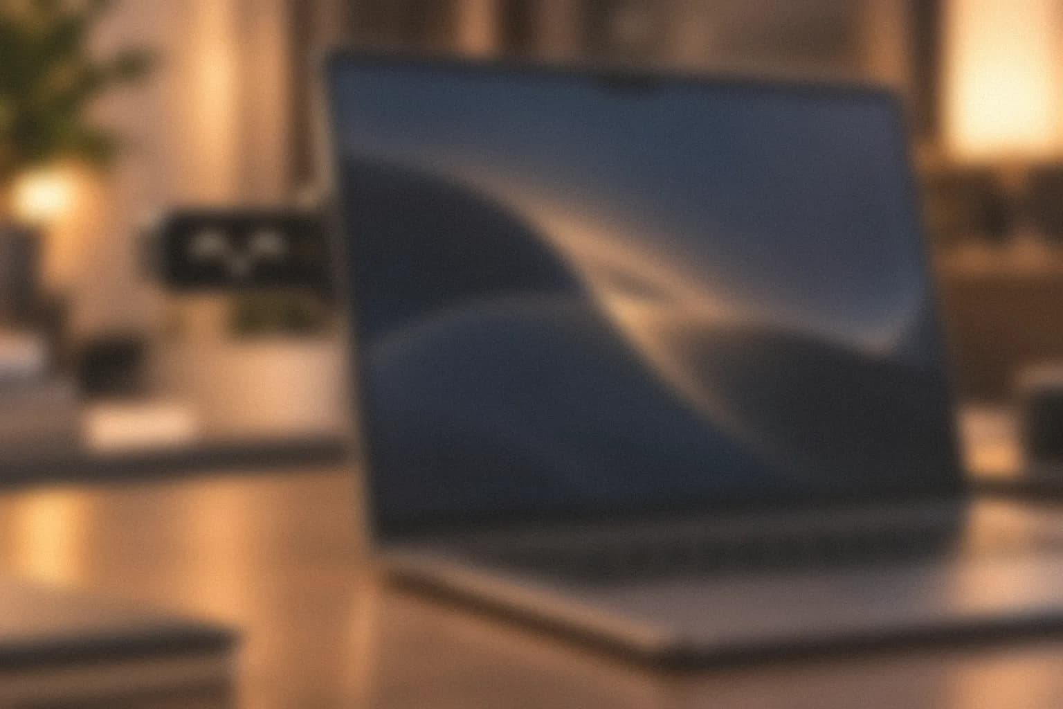 Hanu Pod on the side of a laptop lid, frosted