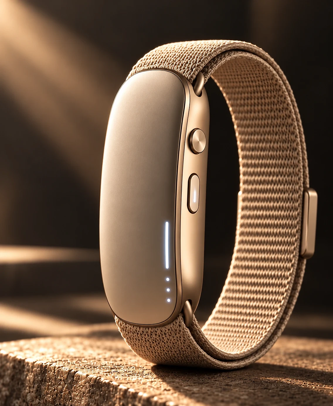 The button side of Hanu Band: the round Quick Key above the long Hanu Button